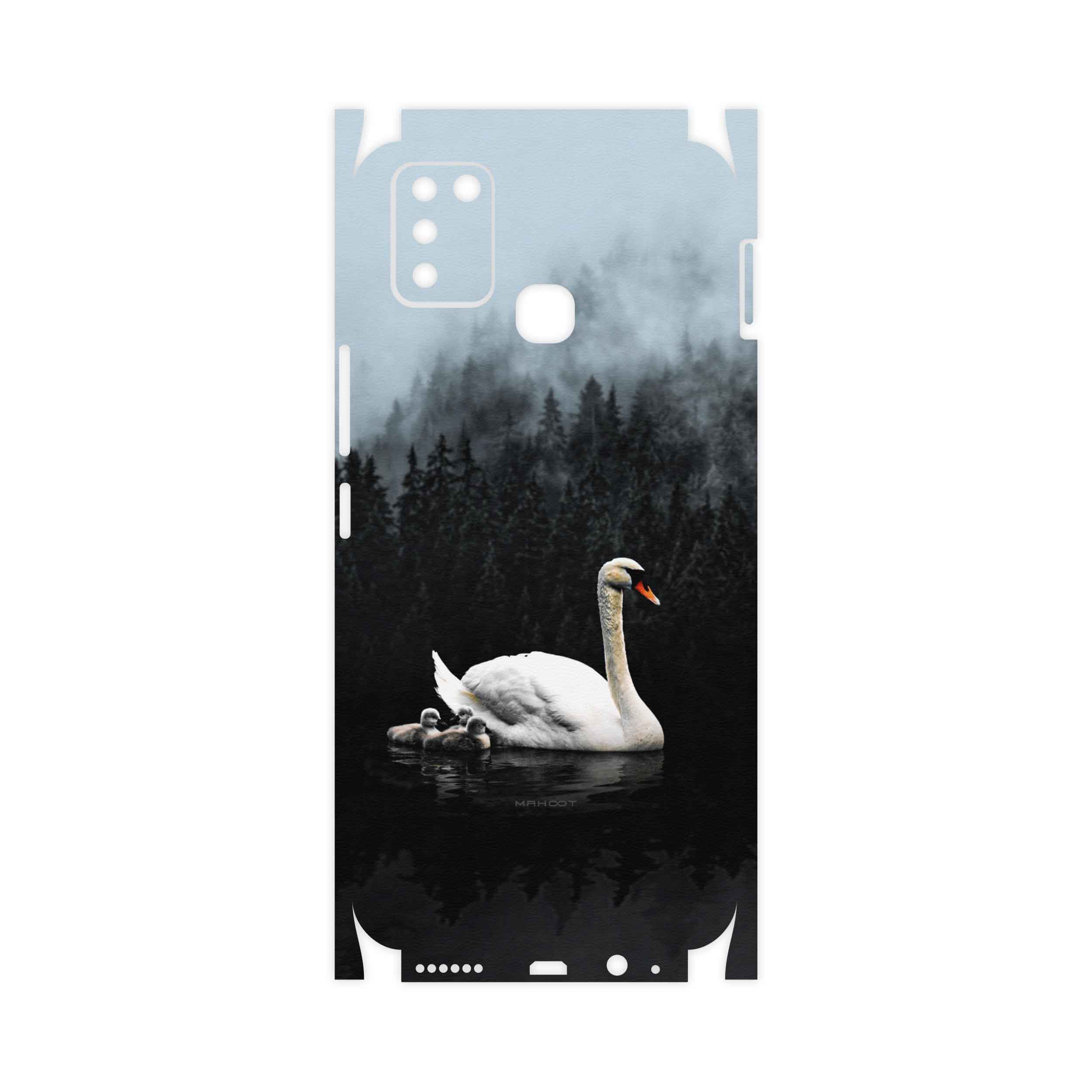 برچسب پوششی ماهوت مدل Swan-Lake-FullSkin مناسب برای گوشی موبایل اینفینیکس Smart 6 X657B