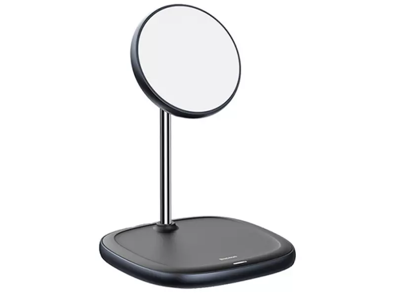 استند شارژر وایرلس بیسوس مدل Swan Magnetic Desktop Bracket Wireless Charger BS-W519