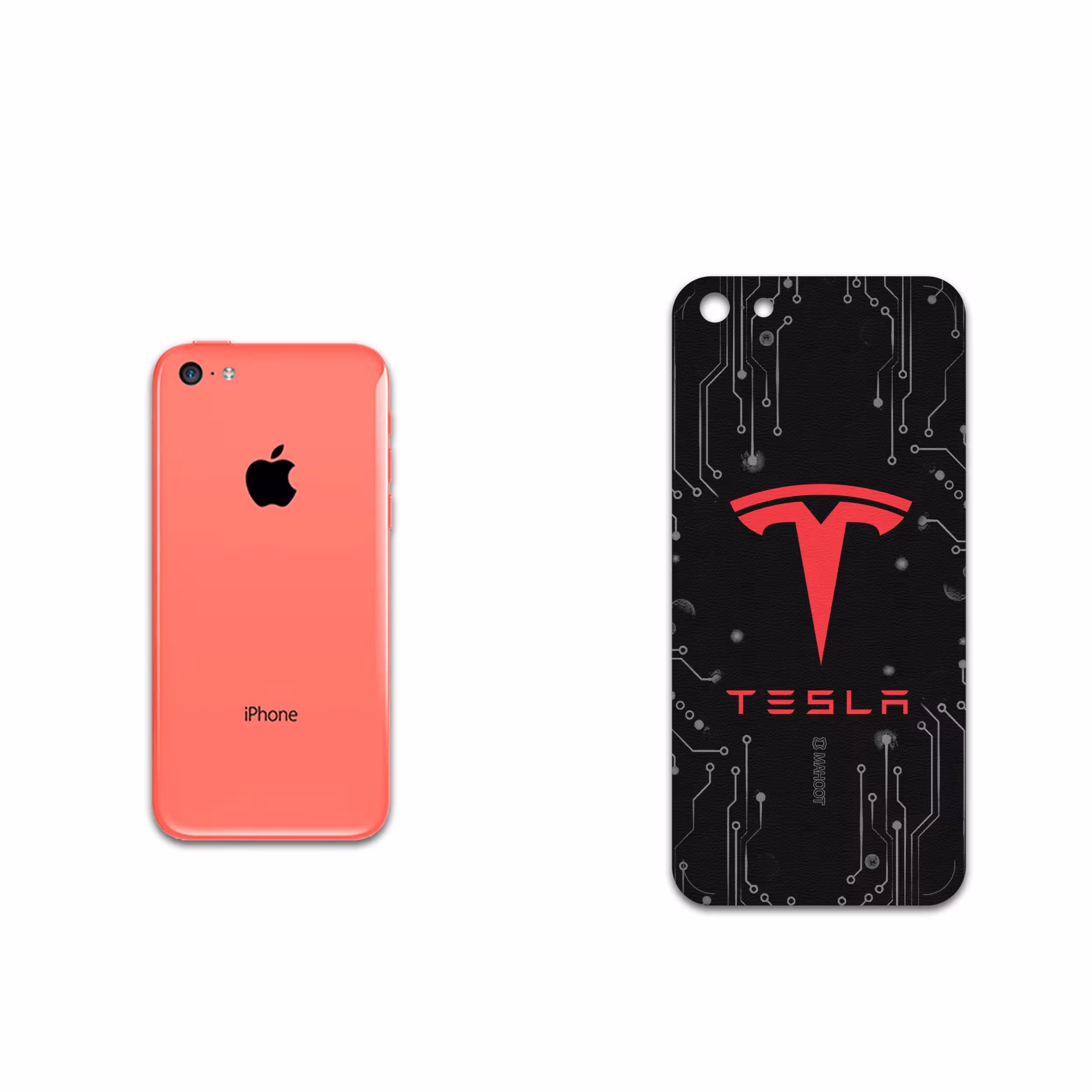 برچسب پوششی ماهوت مدل TESLA-Motors مناسب برای گوشی موبایل اپل iPhone 5c