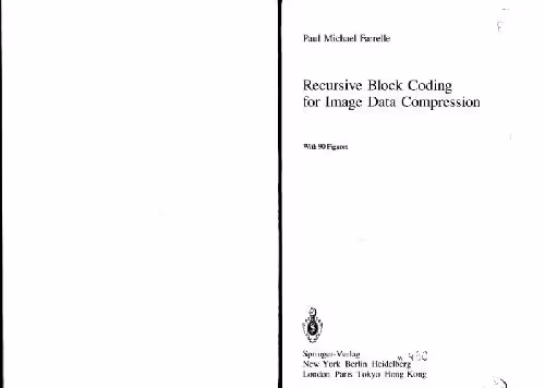 خرید و دانلود نسخه کامل کتاب Recursive block coding for image data compression