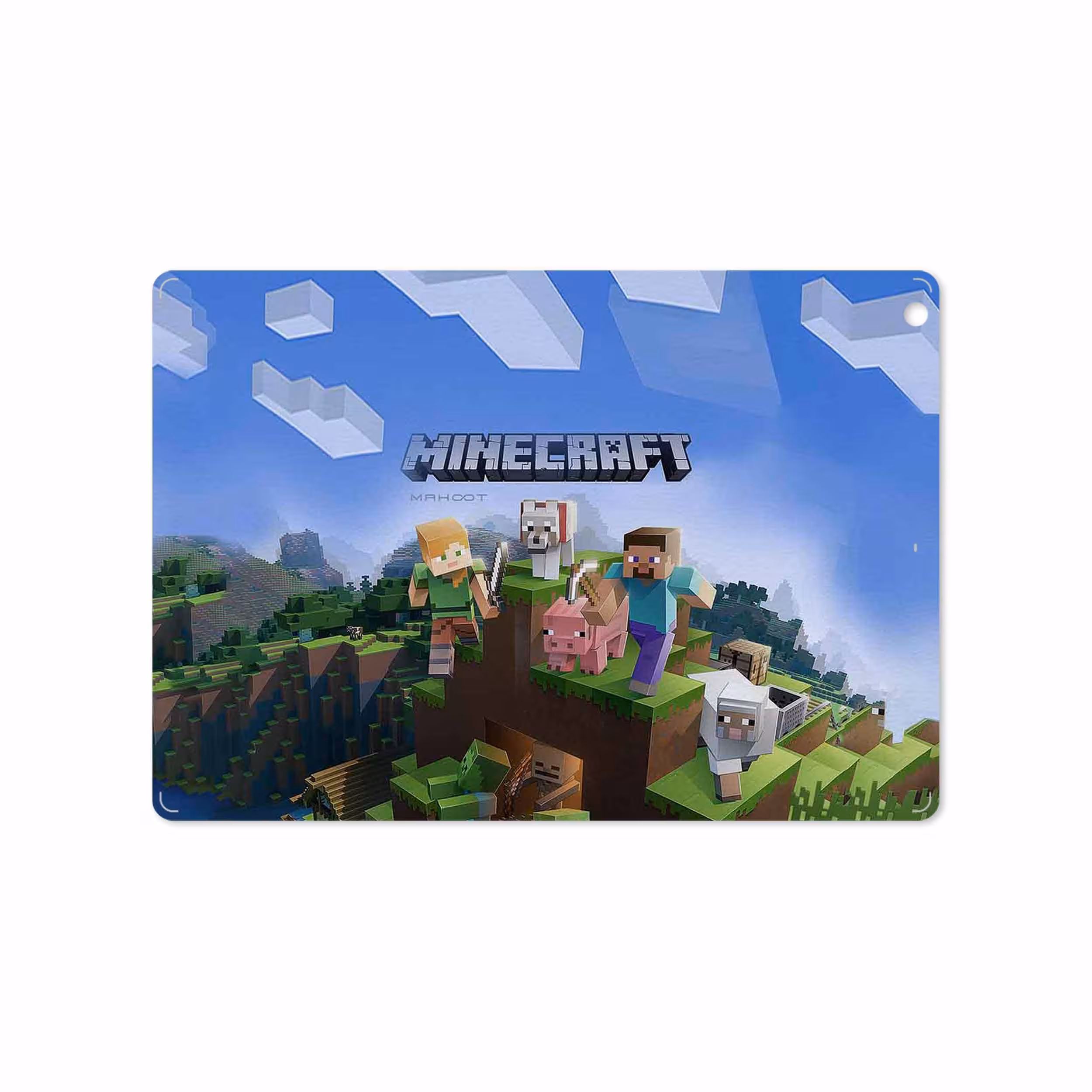 برچسب پوششی ماهوت مدل Minecraft-Game مناسب برای تبلت اپل iPad Air 2013 A1476