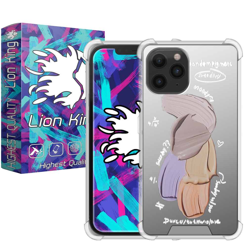  کاور لاین کینگ مدل آینه ایی نشکن طرح گواش مناسب برای گوشی موبایل اپل IPhone 11 pro Max