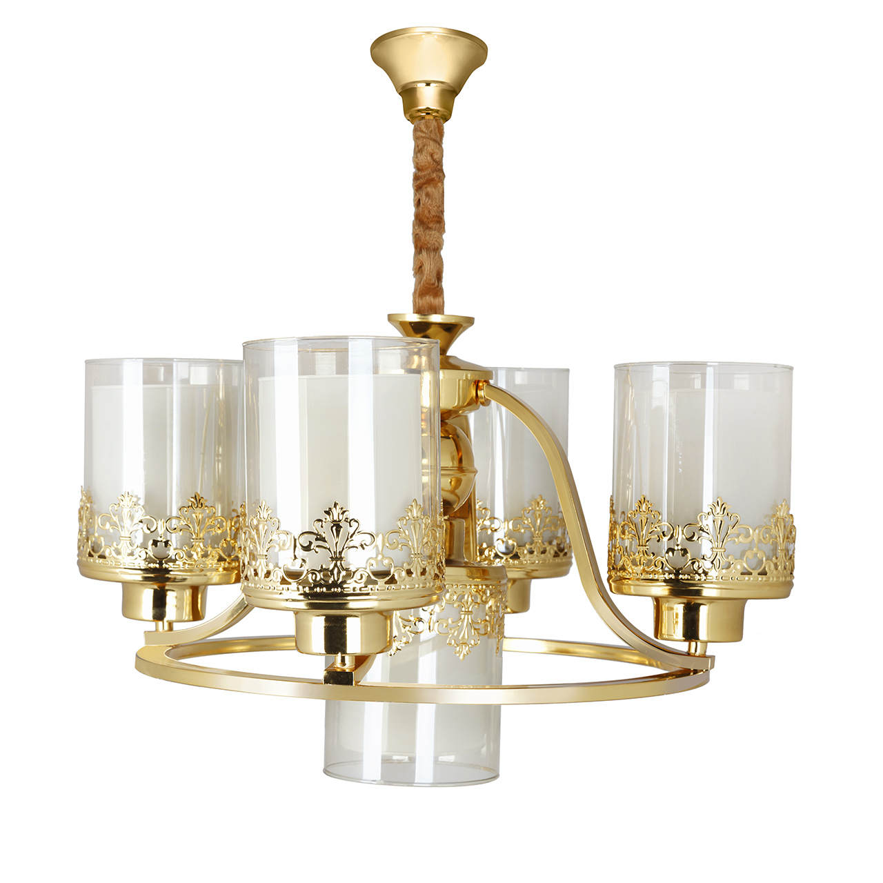 لوستر پنج شعله چشمه نور کد N2663/4 1-G