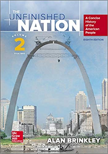 خرید و دانلود نسخه کامل کتاب The Unfinished Nation: A Concise History of the American People Volume 2 (8th Edition) - Pdf