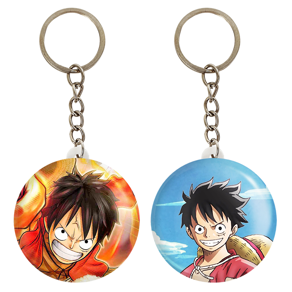 جاکلیدی خندالو مدل لوفی انیمه وان پیس One Piece کد 1053710532 مجموعه 2 عددی