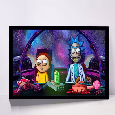 تابلو مدل rick and morty کد F-15031
