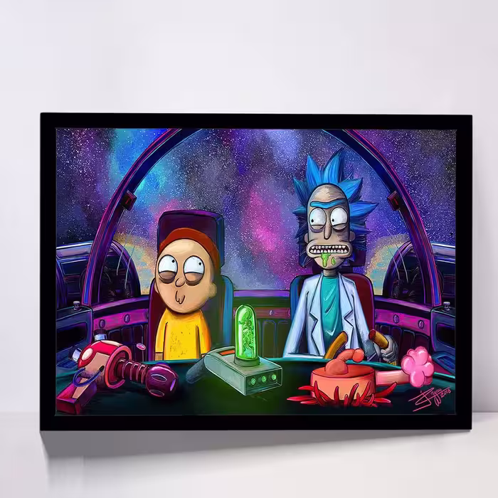 تابلو مدل rick and morty کد F-15031