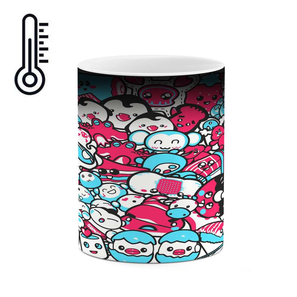 ماگ حرارتی کاکتی طرح نقاشی مدل mgh13995