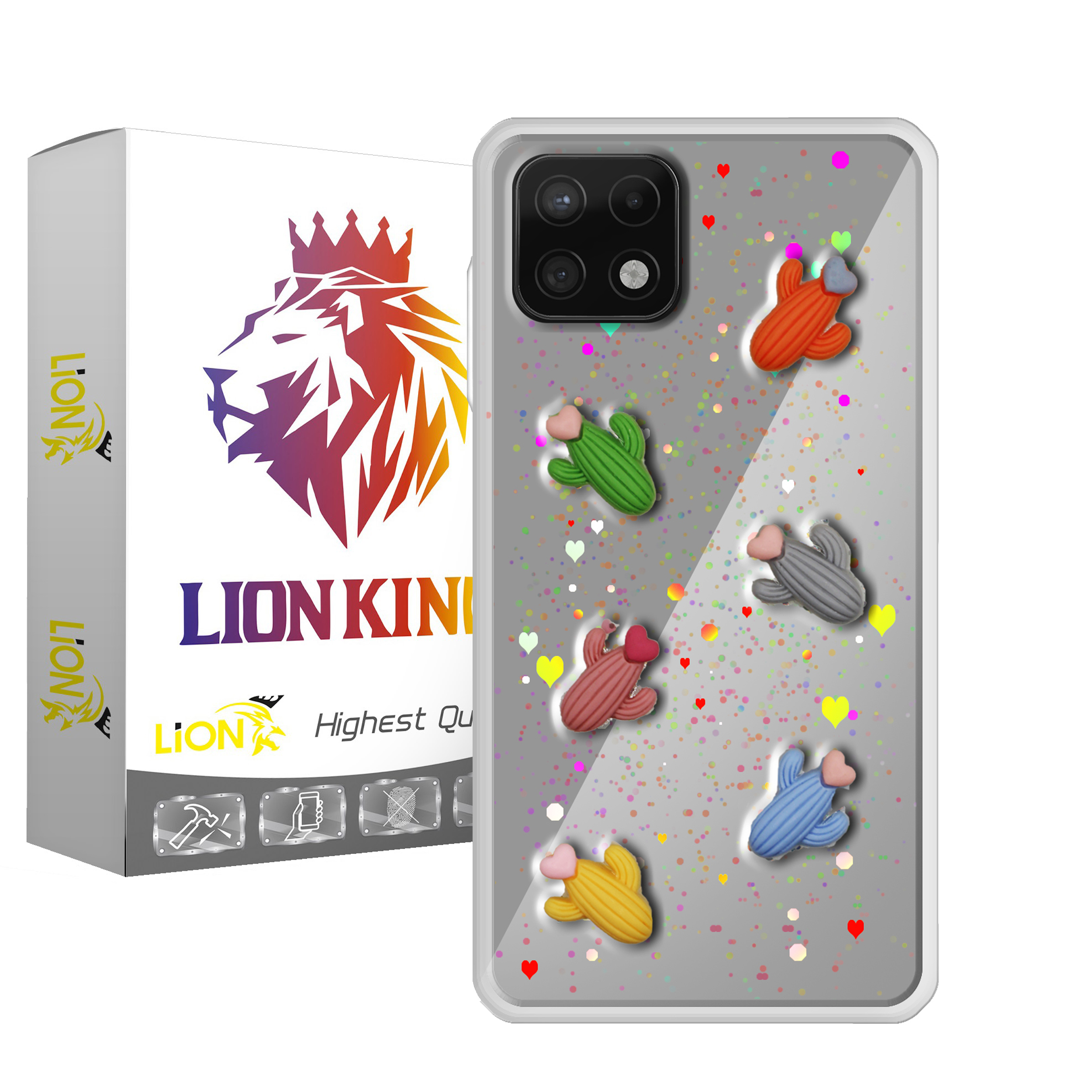 کاور لاین کینگ مدل kaktoosghalbdar مناسب برای گوشی موبایل سامسونگ Galaxy A22 5G