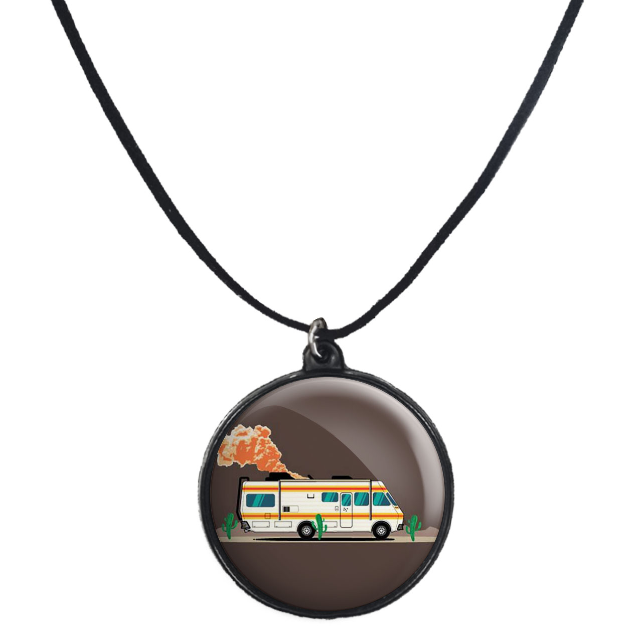 گردنبند پرمانه طرح بریکینگ بد کد pmb.8156 مدل دو طرفه