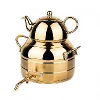 کتری قوری طلایی شیردار راشا