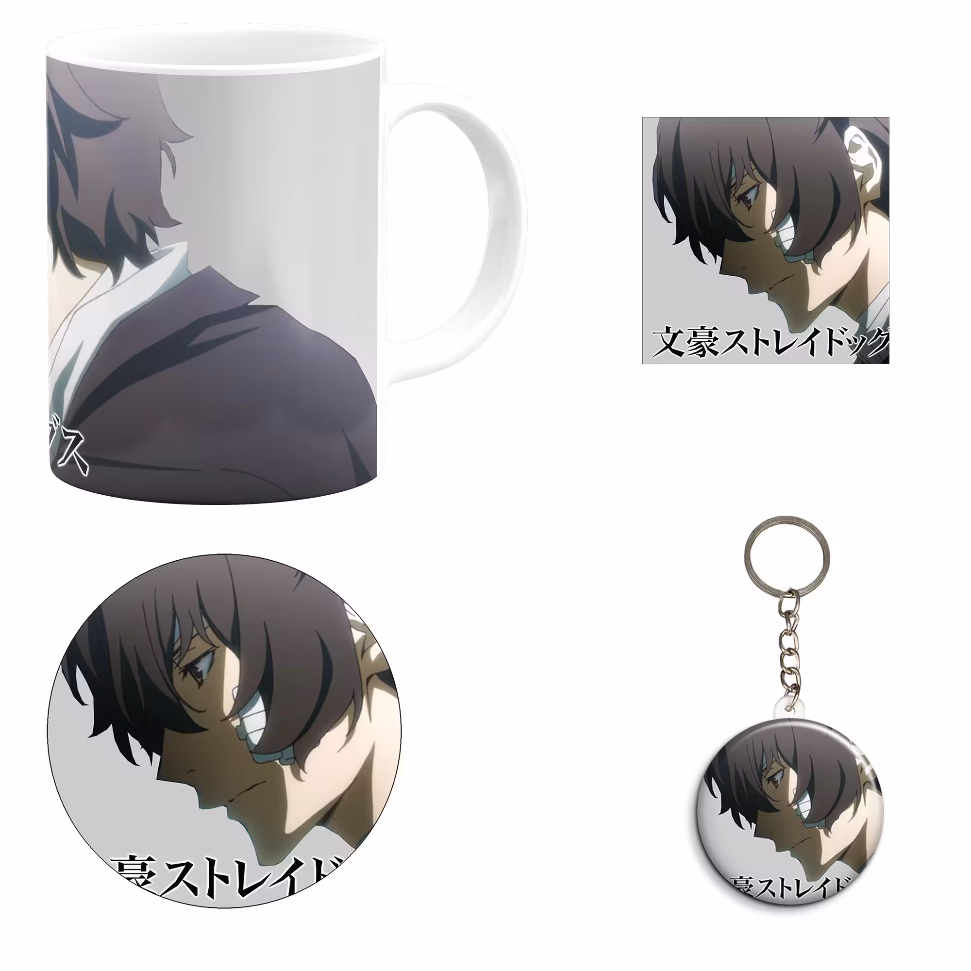 ست هدیه ماگ مدل انیمه سگ‌های ولگرد بونگو طرح bungou stray dogs کد M14