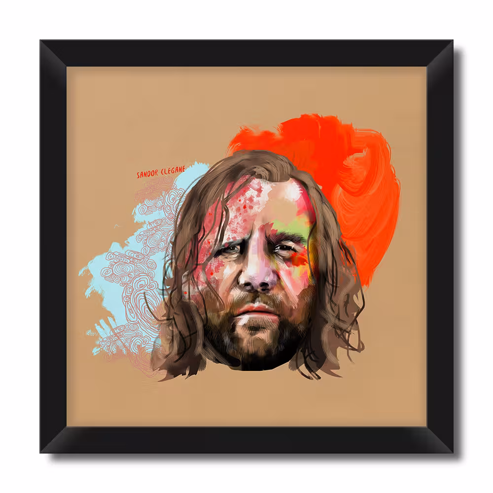 تابلو فنچ آرت طرح Game of Thrones - Sandor کد GPHSET17