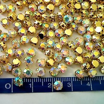 نگین 20 پایه دار طلایی 7 رنگ