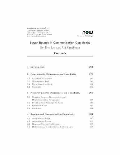 خرید و دانلود نسخه کامل کتاب Lower Bounds in Communication Complexity (Foundations and Trends in Theoretical Computer Science)