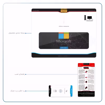 برچسب پوششی ماهوت مدل Microsoft-Logo مناسب برای تبلت اپل iPad Pro 10.5 2017 A1709