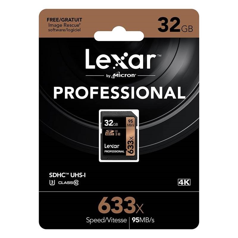 رم اس دی 128 گیگ لکسار Lexar Professional 633X U3 C10 95MB/s