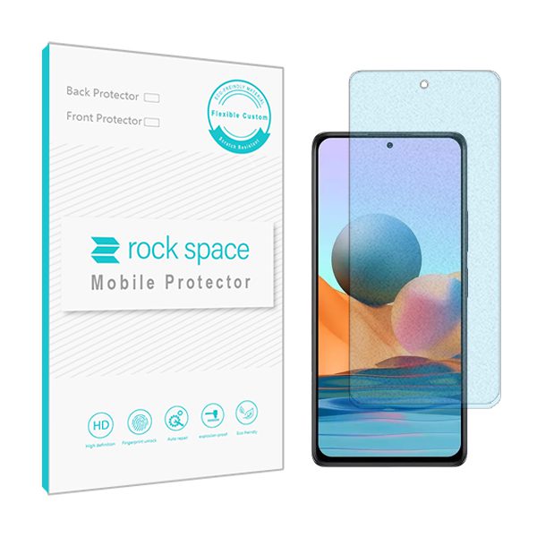 گلس شیائومی Redmi Note 10 pro مدل نانو هیدروژل مات آنتی بلو برند راک اسپیس کد S