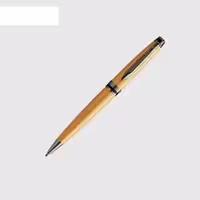 خودکار واترمن مدل اکسپرت رنگ متالیک طلایی گیره مشکی