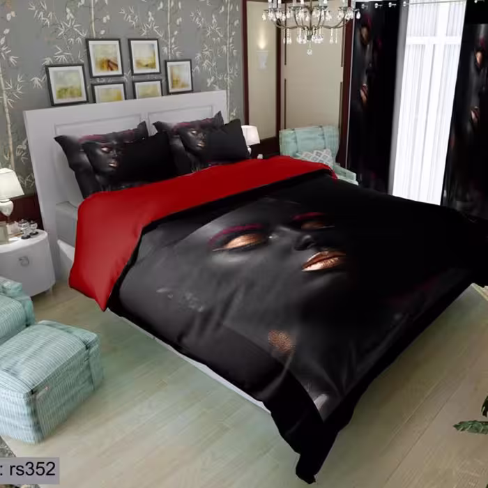 سرویس روتختی 1 نفره تنسل چاپی برندترک لند (Turk Land)  کد rs 352
