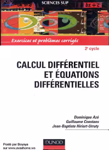 خرید و دانلود نسخه کامل کتاب Calcul différentiel et équations différentielles: exercices et problèmes corrigés