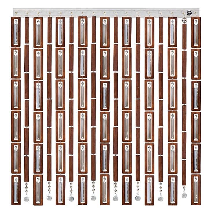  پرده آریا کریستال مدل چوبی سایز 50x100 سانتی متر
