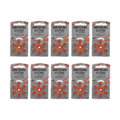 باتری سمعک ریوواک مدل 13 مجموعه 60 عددی