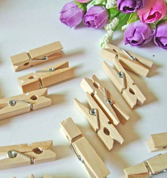 گیره چوبی طرح ساده بسته 18 عددی