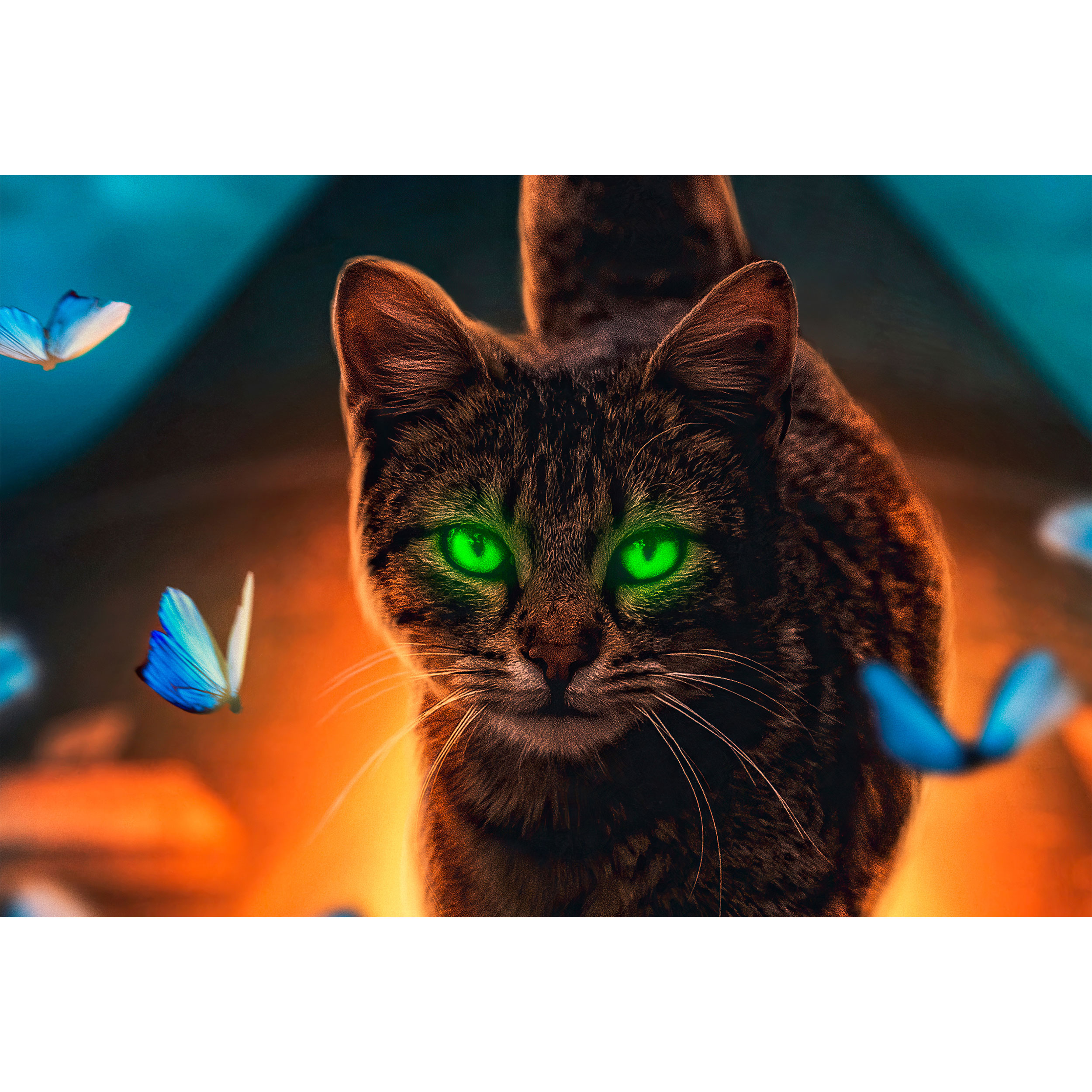 تابلو شاسی گربه و پروانه مدل T1503