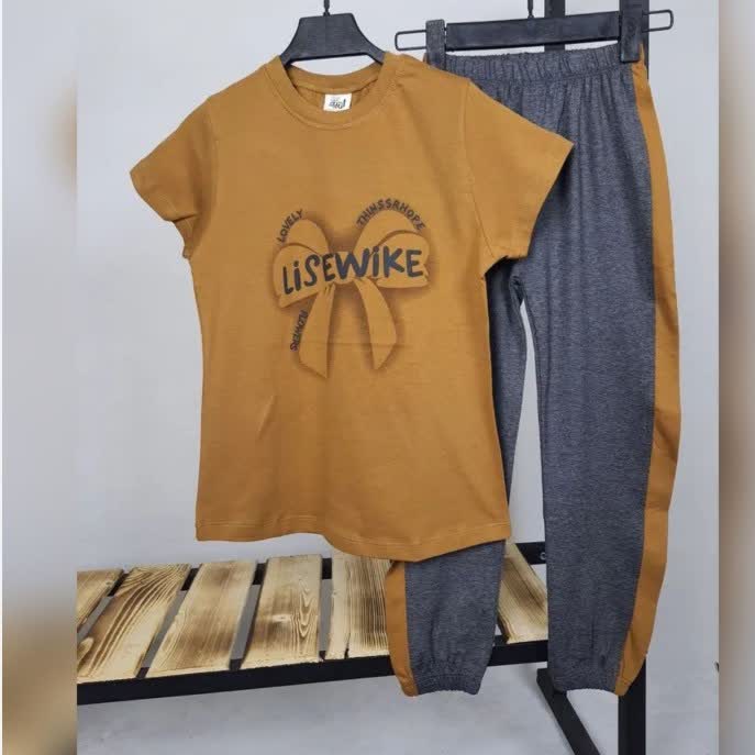 بلوز شلوار پاپیون سایز 55 تا 65 جنس پنبه یکرو