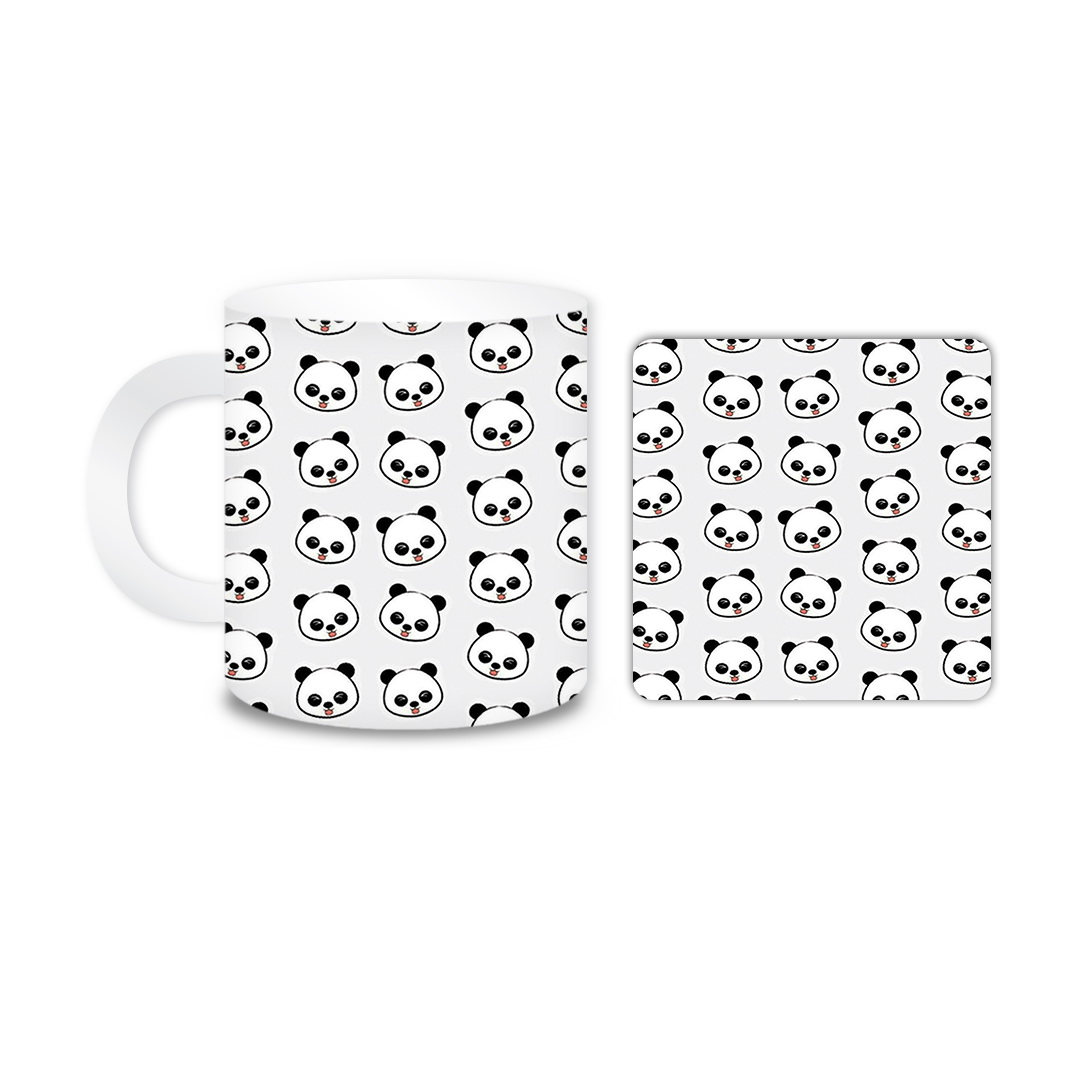 ماگ مدل پاندا کد 175 به همراه زیر لیوانی