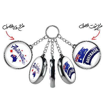 جاکلیدی خندالو طرح پرچم استرالیا مدل دوطرفه کد 2062920626