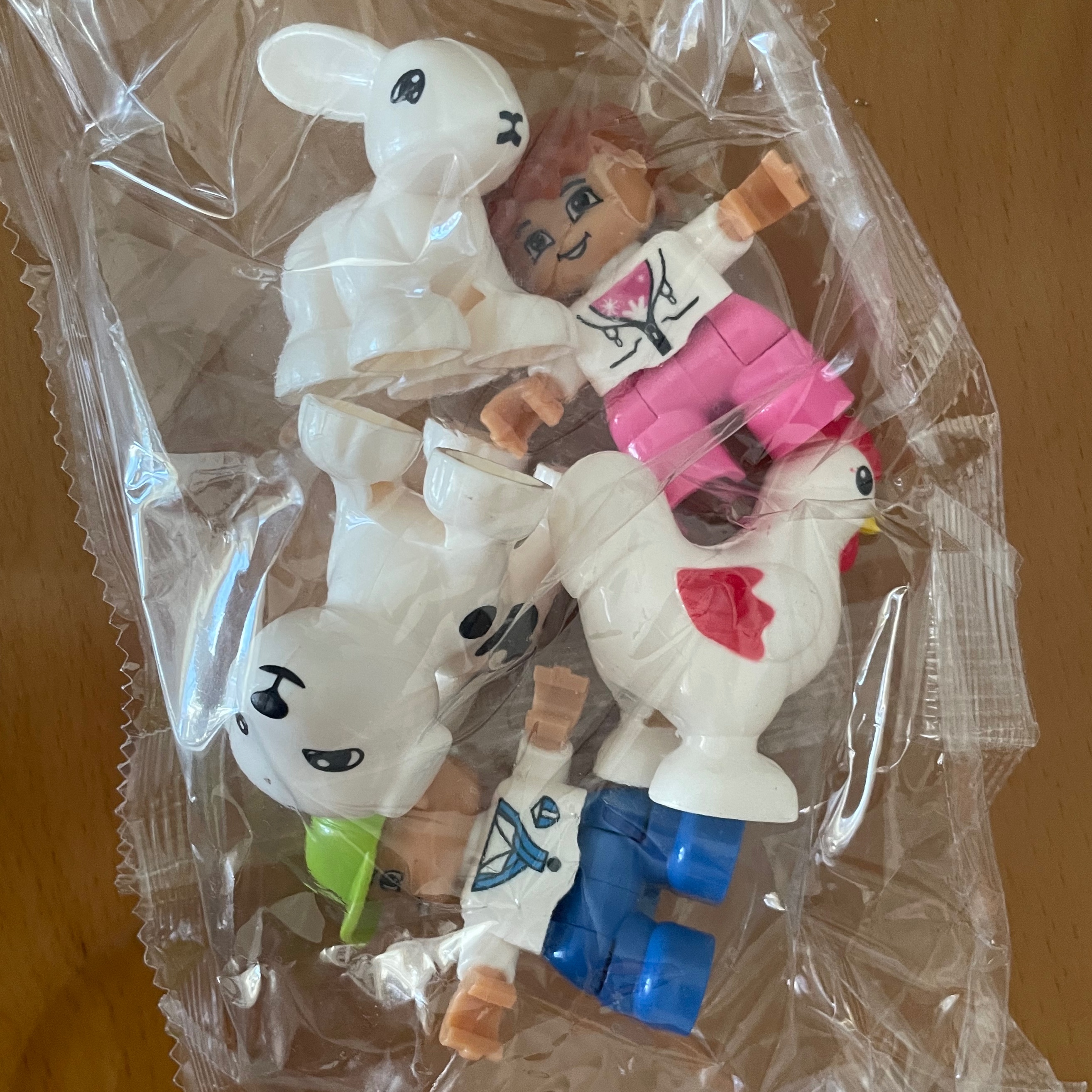 لگو آدمک و حیوانات خارجی اورجینال سایز بزرگ 5قطعه