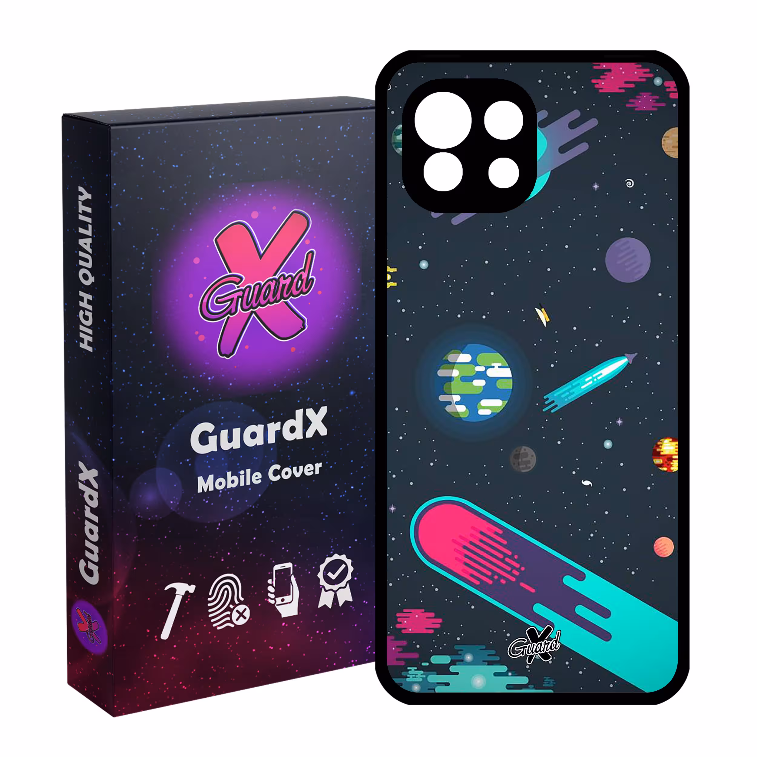 کاور گارد ایکس طرح Galaxy مدل Glass10073 مناسب برای گوشی موبایل شیائومی Mi 11 Lite