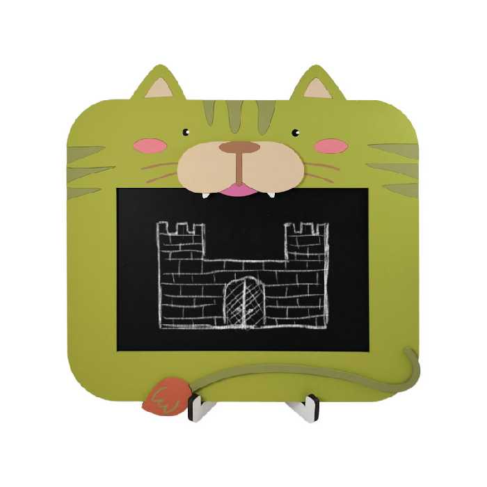  تخته سیاه طرح ببر مدل MKids39  سایز 32x30 سانتی متر