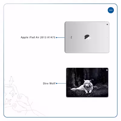 برچسب پوششی ماهوت مدل Dire Wolf مناسب برای تبلت اپل iPad Air 2013 A1475