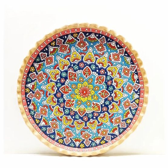 سینی لب چین سفالی 35سانتی