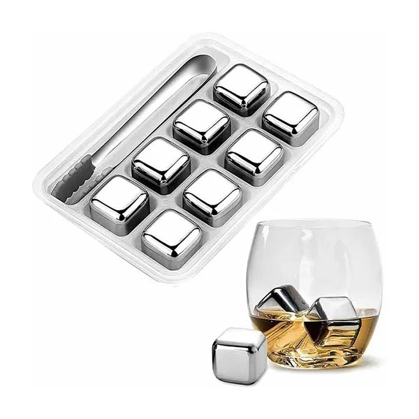 قالب یخ استیل مکعبی 8تایی