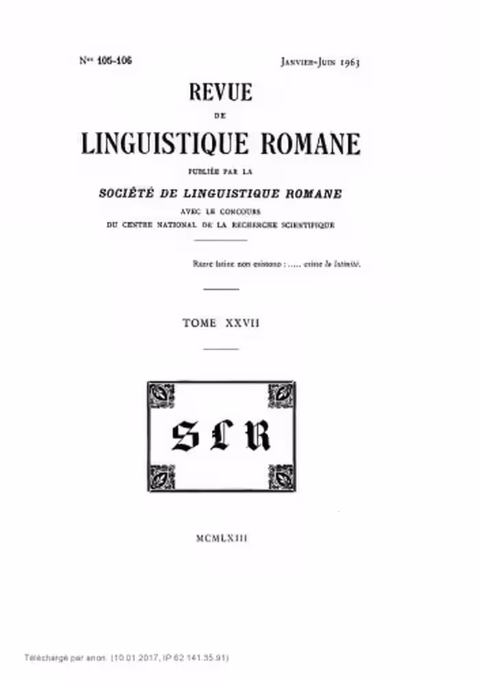 خرید و دانلود نسخه کامل کتاب Revue de linguistique romane