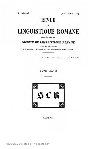 خرید و دانلود نسخه کامل کتاب Revue de linguistique romane