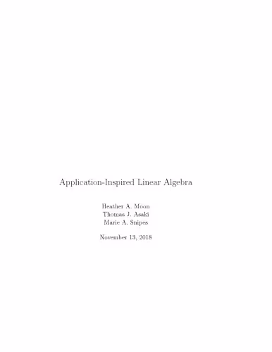 خرید و دانلود نسخه کامل کتاب Application-Inspired Linear Algebra
