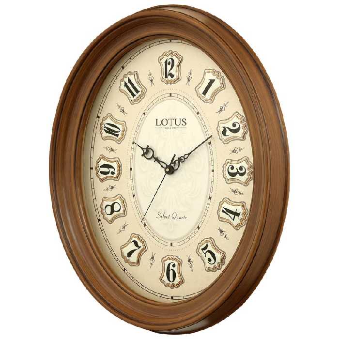 ساعت ديواری چوبی با صفحه و عدد برجسته لوتوس کد محصول: L010-ALFRED