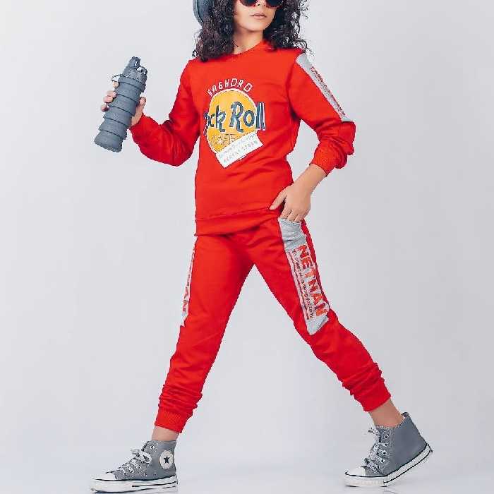 ست بلوز و شلوار اسپورت شیک و زیبا در 3 رنگ جذاب جنس پنبه پشت دورس فوق العاده باکیفیت 