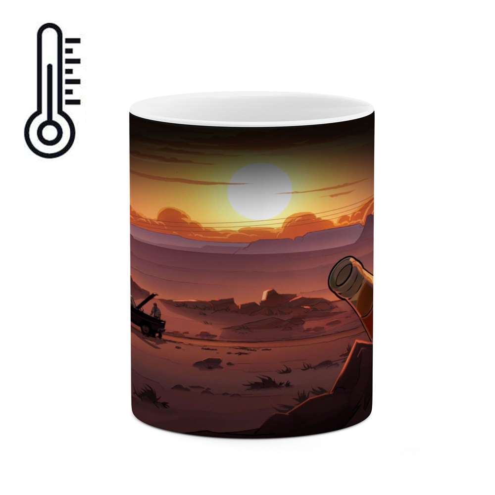 ماگ حرارتی کاکتی طرح منظره مدل mgh15928