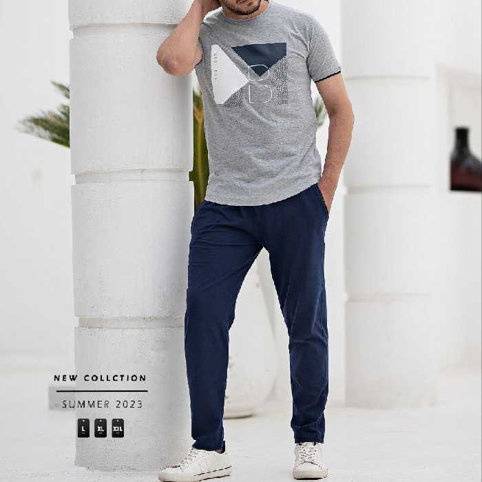 ست تیشرت شلوار دمپا راسته مردانه 01