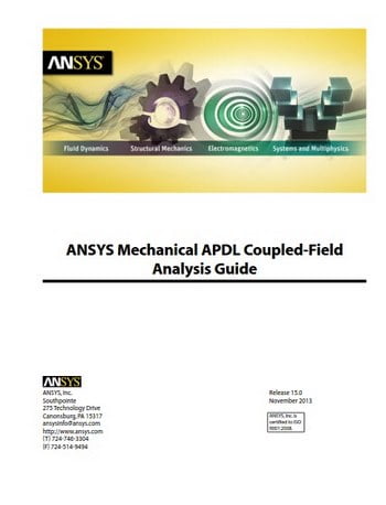 󾕇 دانلود کتاب ANSYS Mechanical APDL Coupled-Field Analysis Guide, 2013 - دانلود کتاب های دانشگاهی