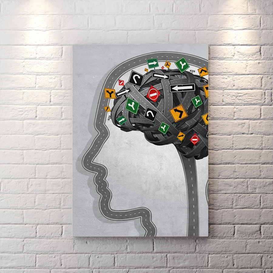 تابلو شاسی دکوراتیو برای روانشناسی BAs-8617