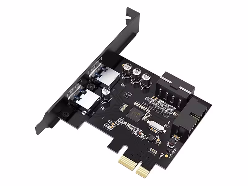 هاب دو پورت اینترنال USB 3.0 اوریکو ORICO PVU3-2O2I 2 Port USB3.0 PCI-E Expansion Card with 1*19 Pin Slot