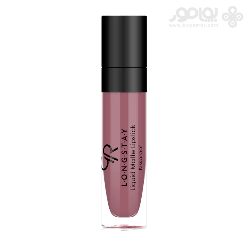 رژ لب مایع مات گلدن رز مدل LONG STAY شماره 03
