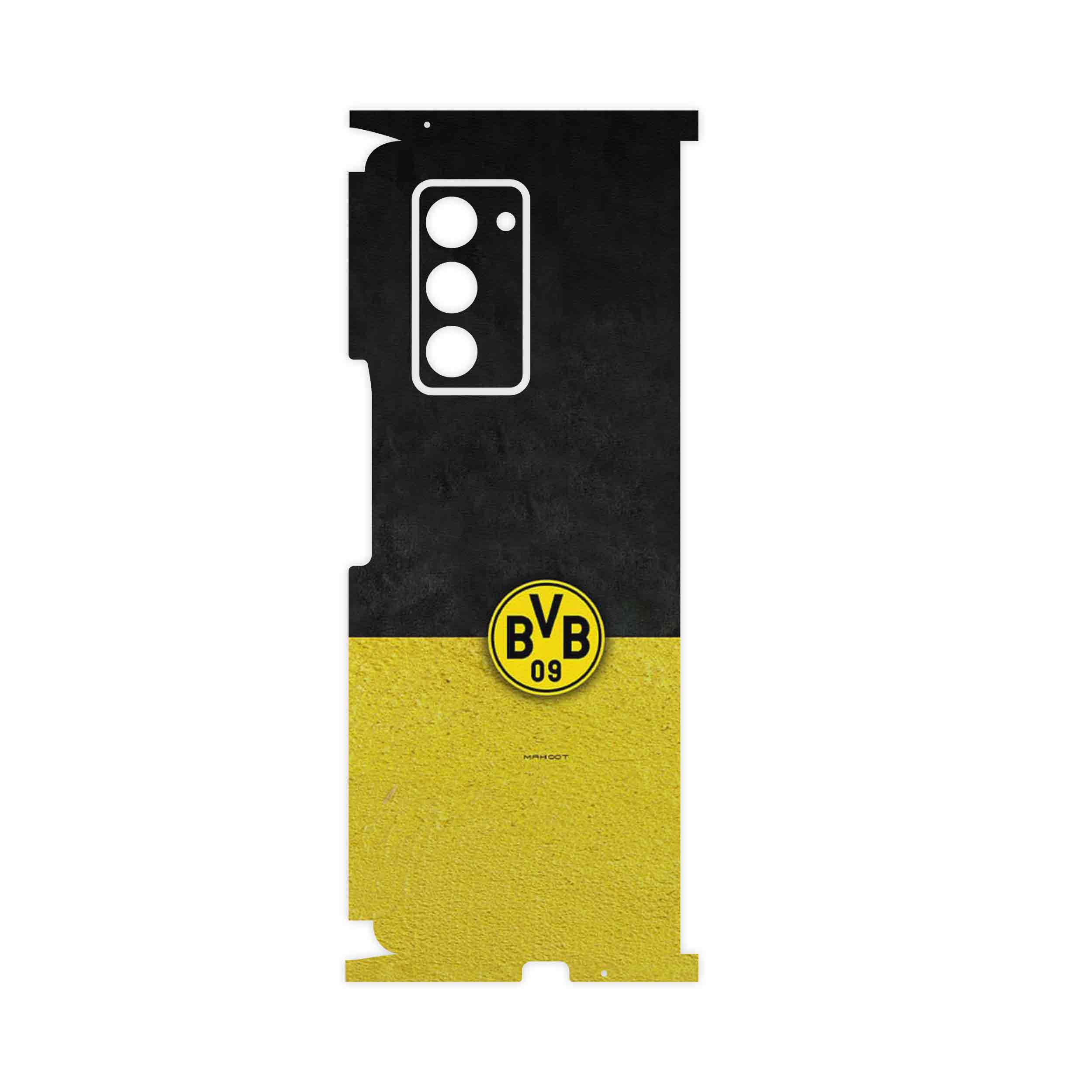 برچسب پوششی ماهوت مدل Borussia Dortmund FC-FullSkin مناسب برای گوشی موبایل سامسونگ Galaxy Z FOLD 2